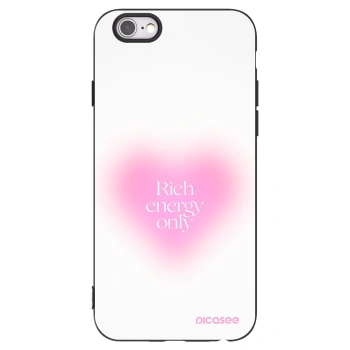 Picasee Apple iPhone 6/6S Hülle - Schwarzes Silikon - Rich Energy