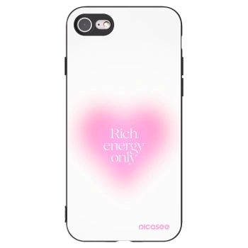 Picasee Apple iPhone 8 Hülle - Schwarzes Silikon - Rich Energy