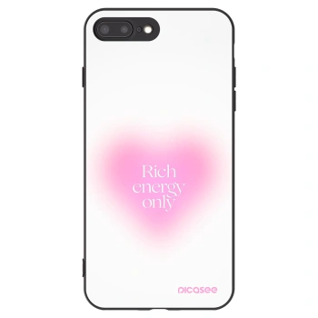 Picasee Apple iPhone 7 Plus Hülle - Schwarzes Silikon - Rich Energy