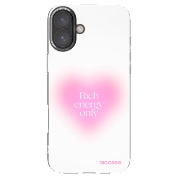 Picasee Apple iPhone 16 Plus Hülle - Transparentes Silikon - Rich Energy