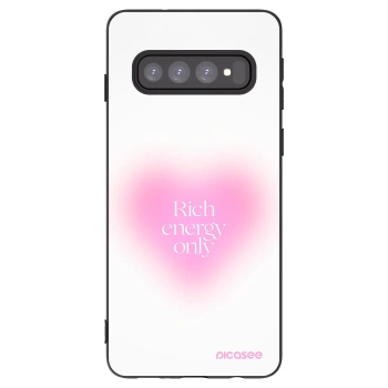 Picasee Samsung Galaxy S10 G973 Hülle - Schwarzes Silikon - Rich Energy