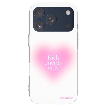 Picasee Apple iPhone 17 Pro Hülle - Transparentes Silikon - Rich Energy