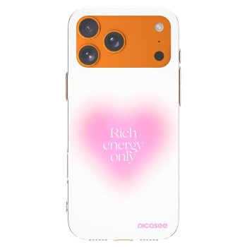 Picasee Apple iPhone 17 Pro Max Hülle - Transparentes Silikon - Rich Energy