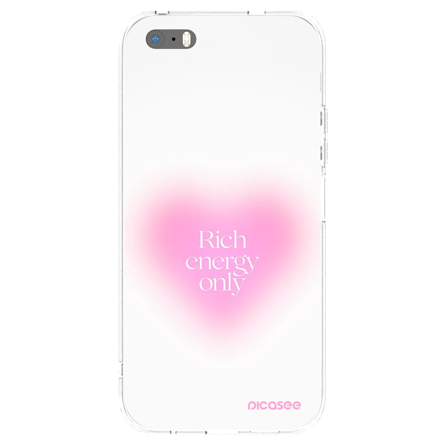 Picasee Apple iPhone 5/5S/SE Hülle - Transparentes Silikon - Rich Energy