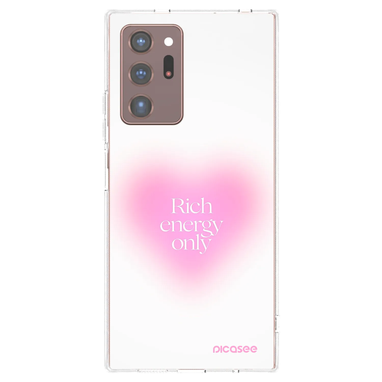 Picasee Samsung Galaxy Note 20 Ultra Hülle - Transparentes Silikon - Rich Energy
