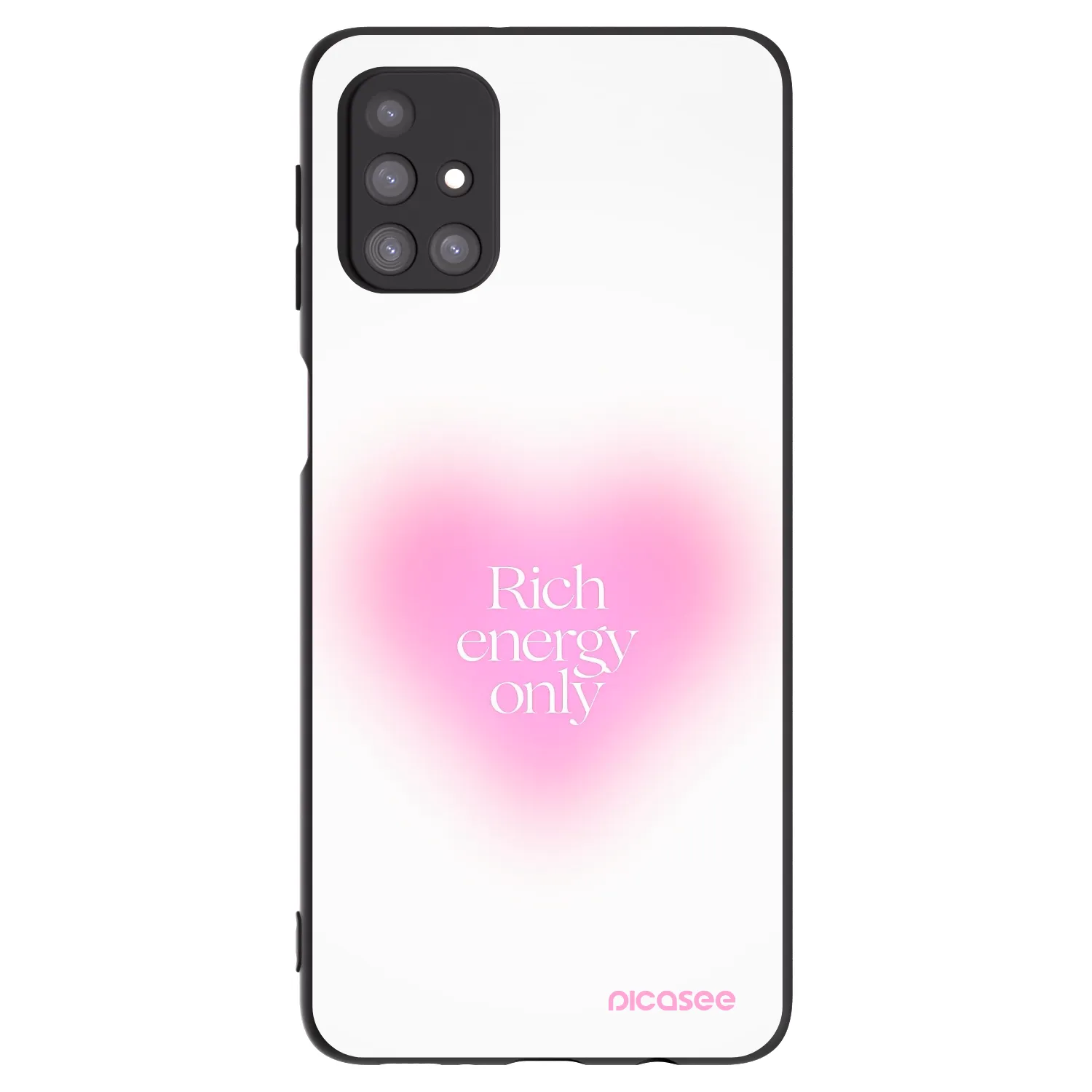 Picasee Samsung Galaxy M31s Hülle - Schwarzes Silikon - Rich Energy