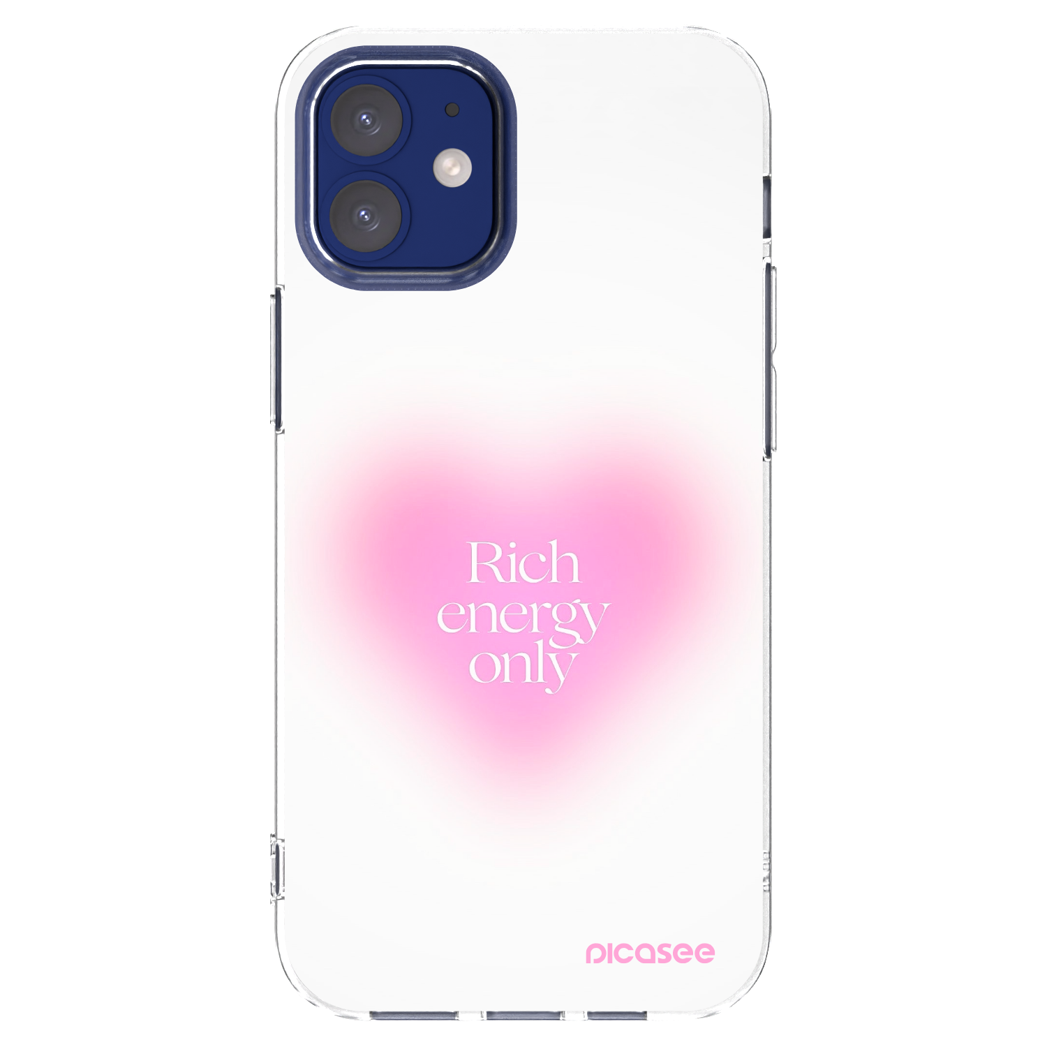 Picasee Apple iPhone 12 mini Hülle - Transparentes Silikon - Rich Energy