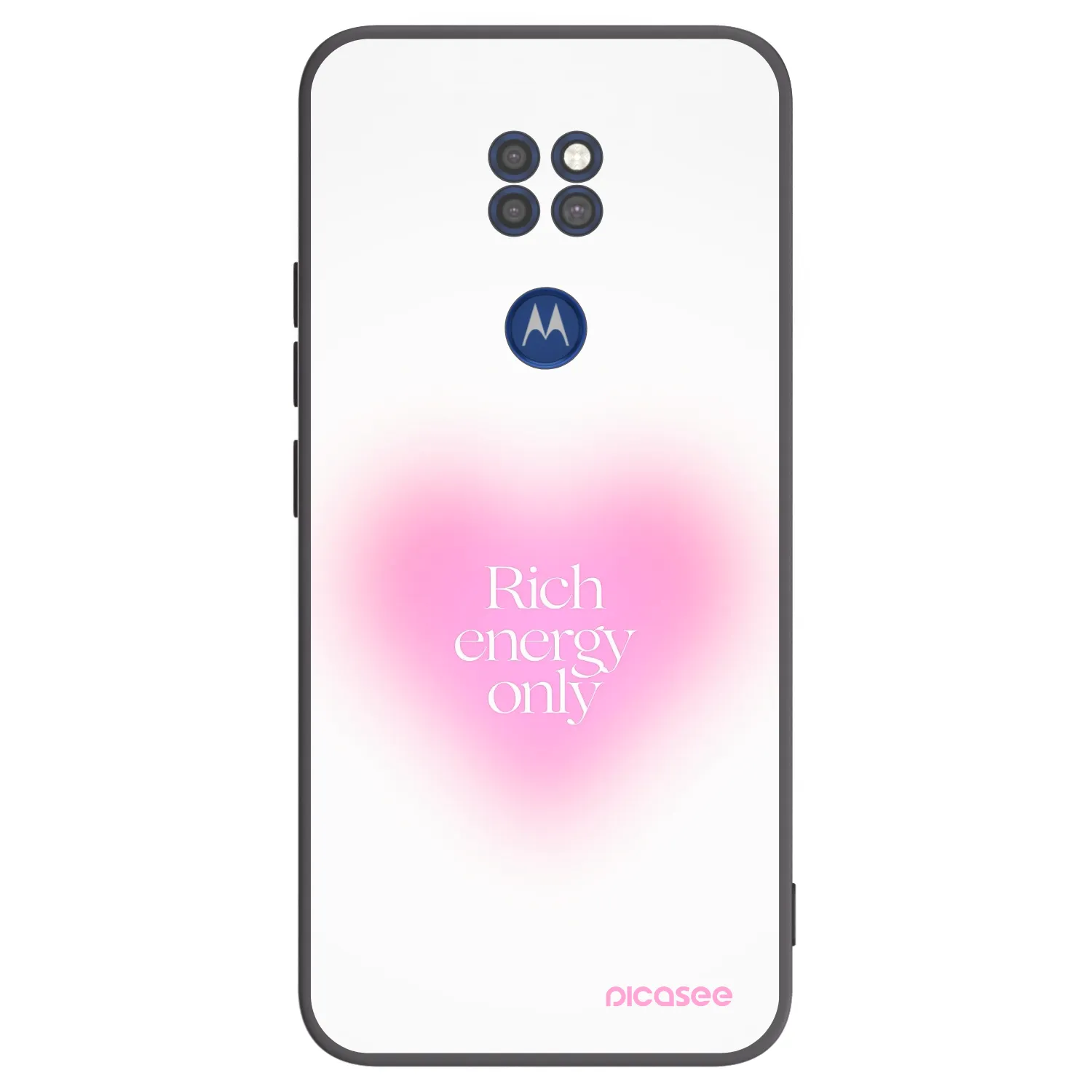 Picasee Motorola Moto G9 Play Hülle - Schwarzes Silikon - Rich Energy