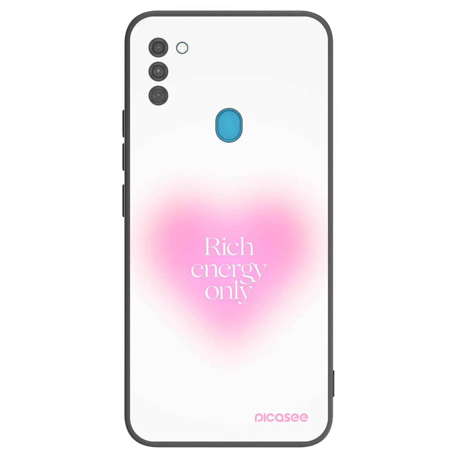 Picasee Samsung Galaxy M11 Hülle - Schwarzes Silikon - Rich Energy