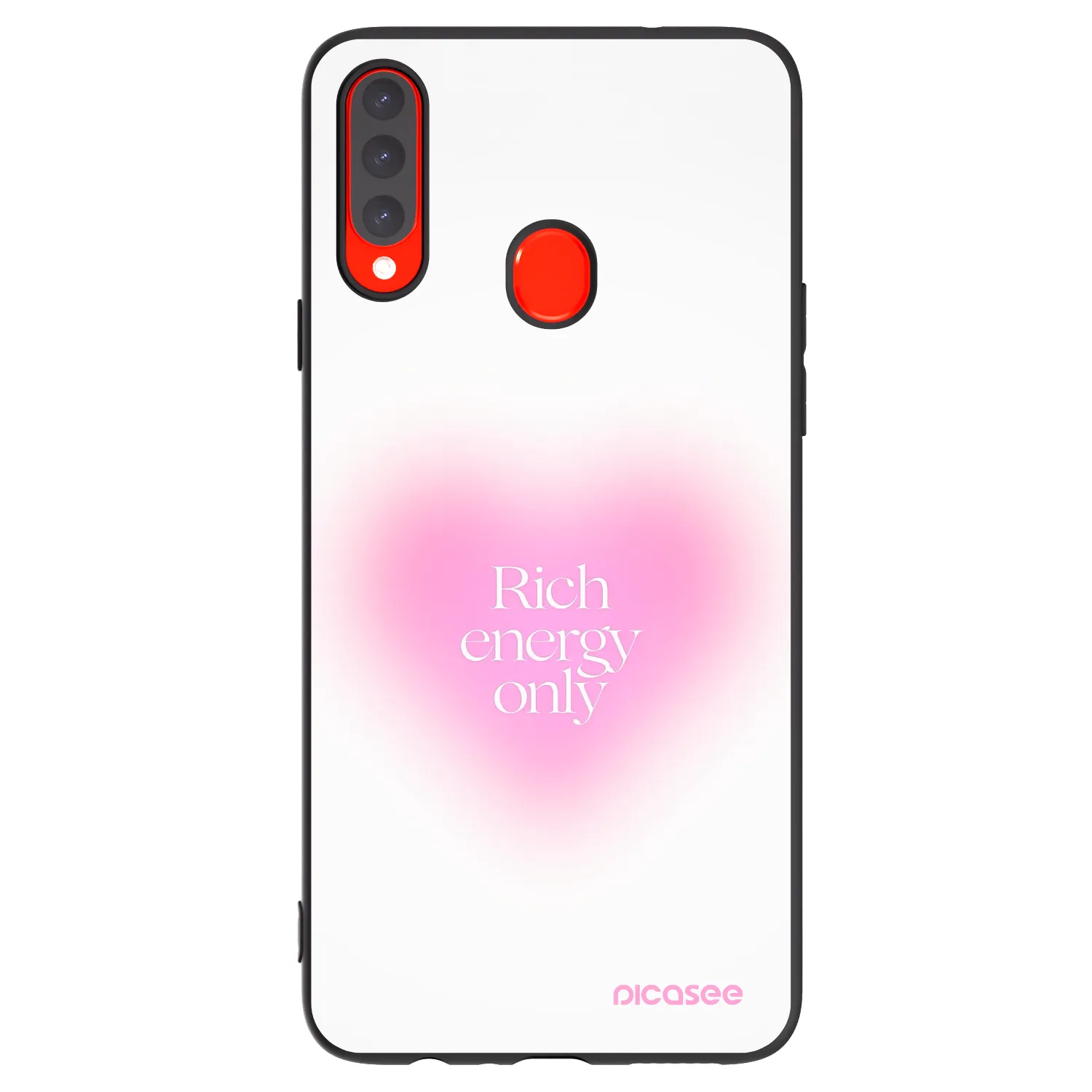 Picasee Samsung Galaxy A20s Hülle - Schwarzes Silikon - Rich Energy