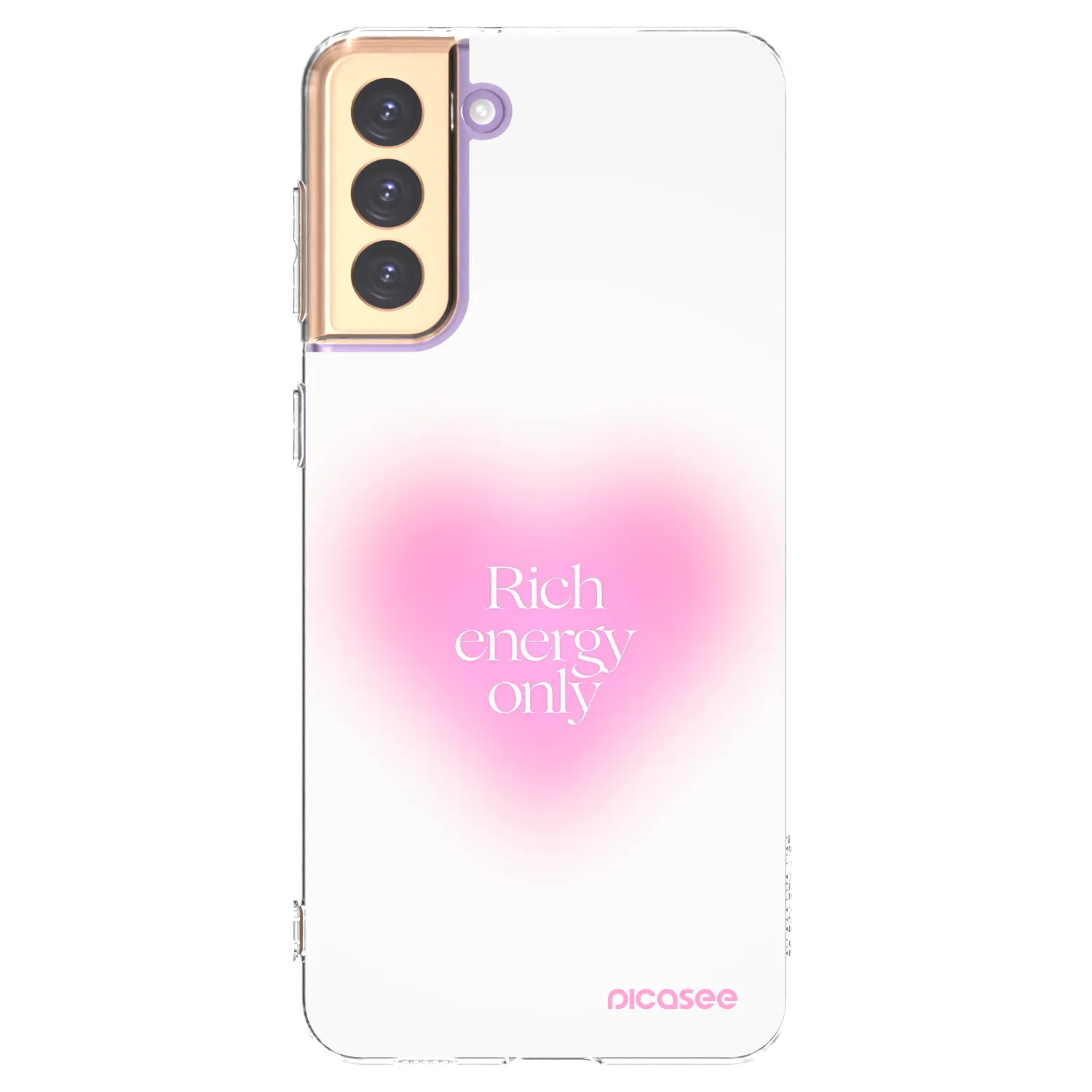 Picasee Samsung Galaxy S21+ 5G G996F Hülle - Transparentes Silikon - Rich Energy