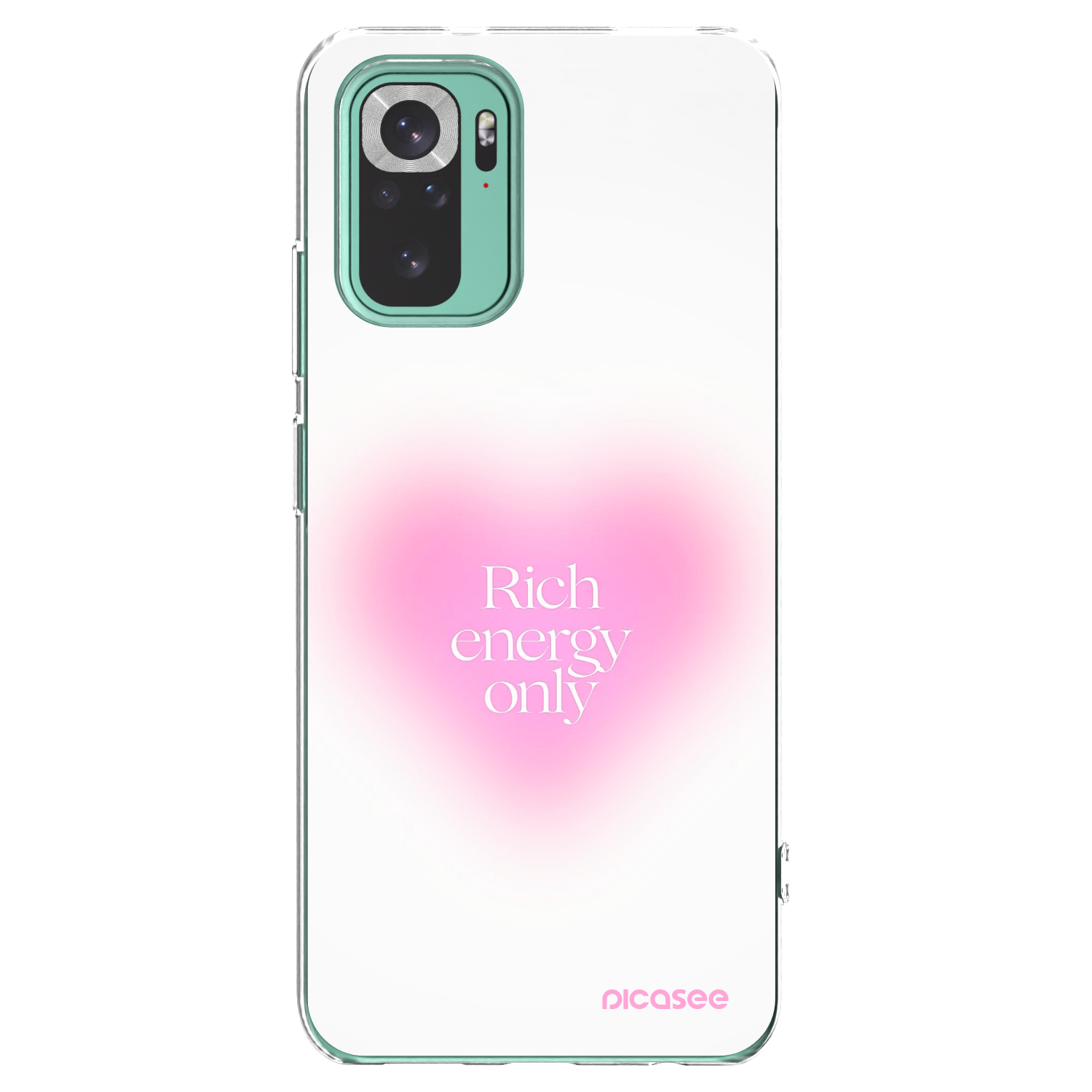 Picasee Xiaomi Redmi Note 10 Pro Hülle - Transparentes Silikon - Rich Energy