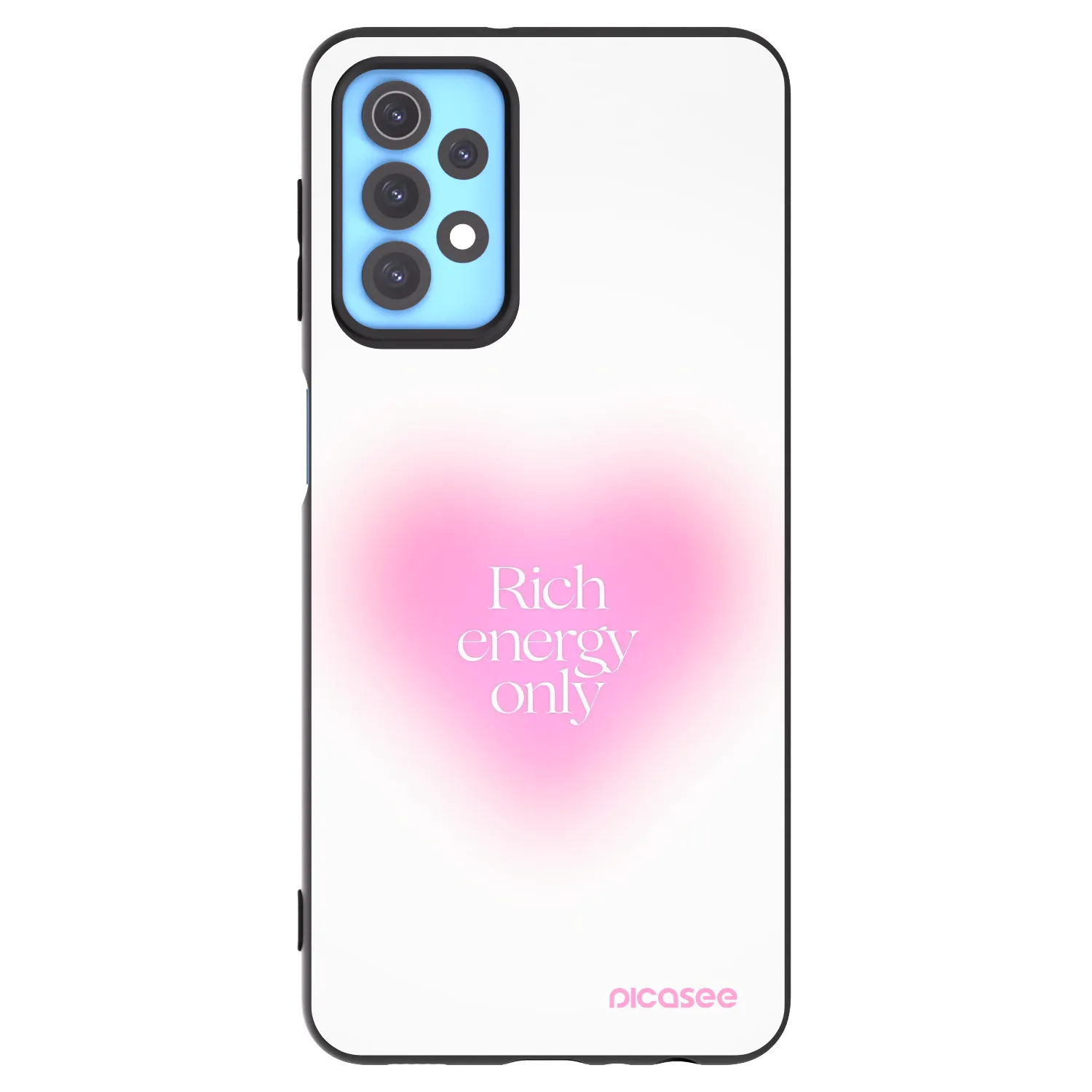 Picasee Samsung Galaxy A32 4G SM-A325F Hülle - Schwarzes Silikon - Rich Energy