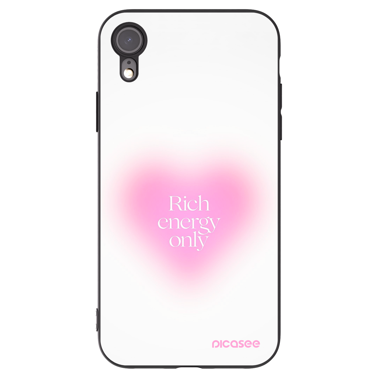 Picasee Apple iPhone XR Hülle - Schwarzes Silikon - Rich Energy