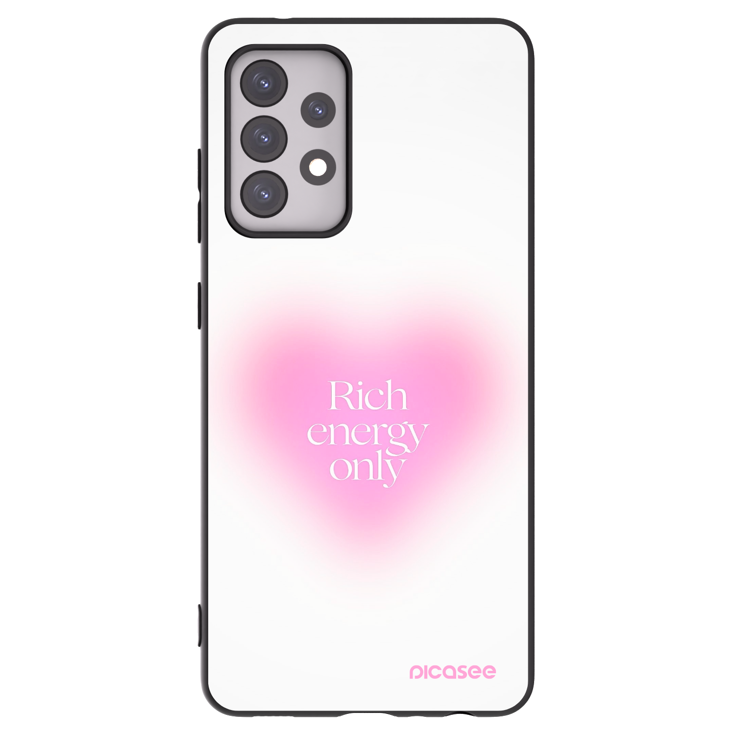 Picasee Samsung Galaxy A52s 5G A528B Hülle - Schwarzes Silikon - Rich Energy