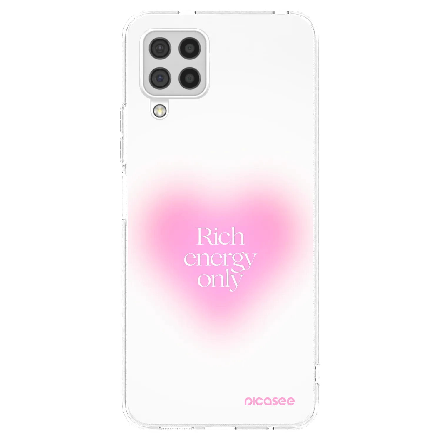 Picasee Samsung Galaxy A22 A225F 4G Hülle - Transparentes Silikon - Rich Energy