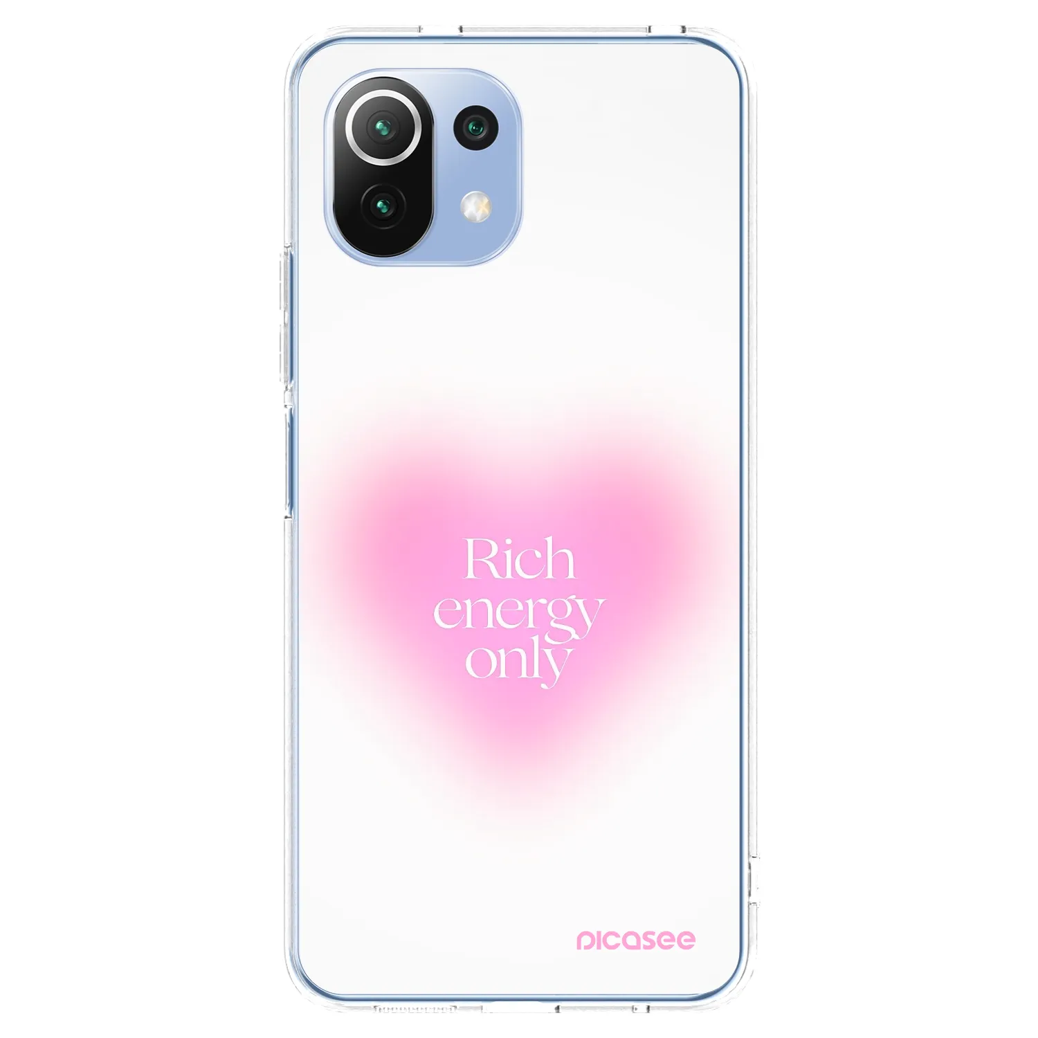 Picasee Xiaomi 11 Lite 5G NE Hülle - Transparentes Silikon - Rich Energy