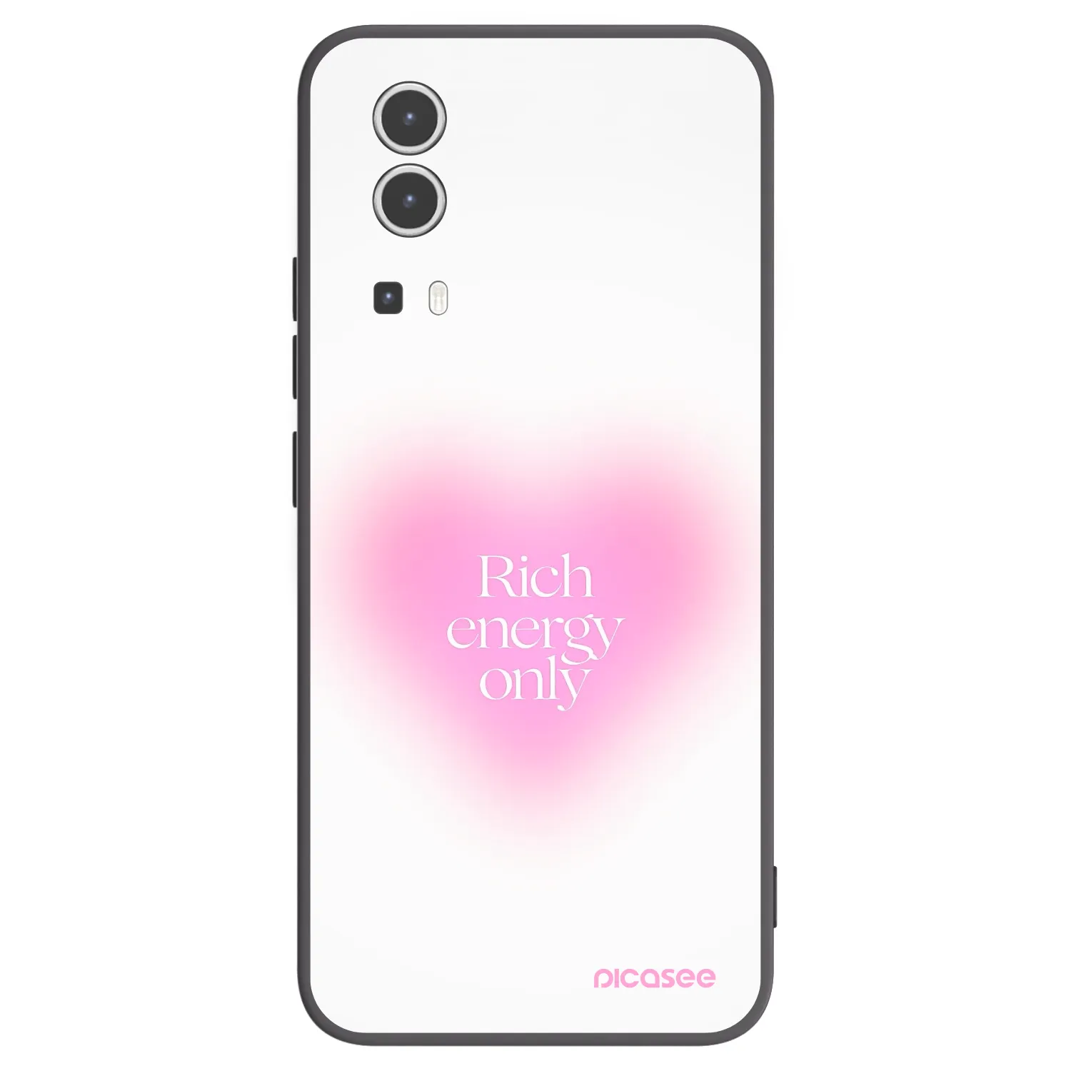 Picasee Vivo Y72 5G Hülle - Schwarzes Silikon - Rich Energy