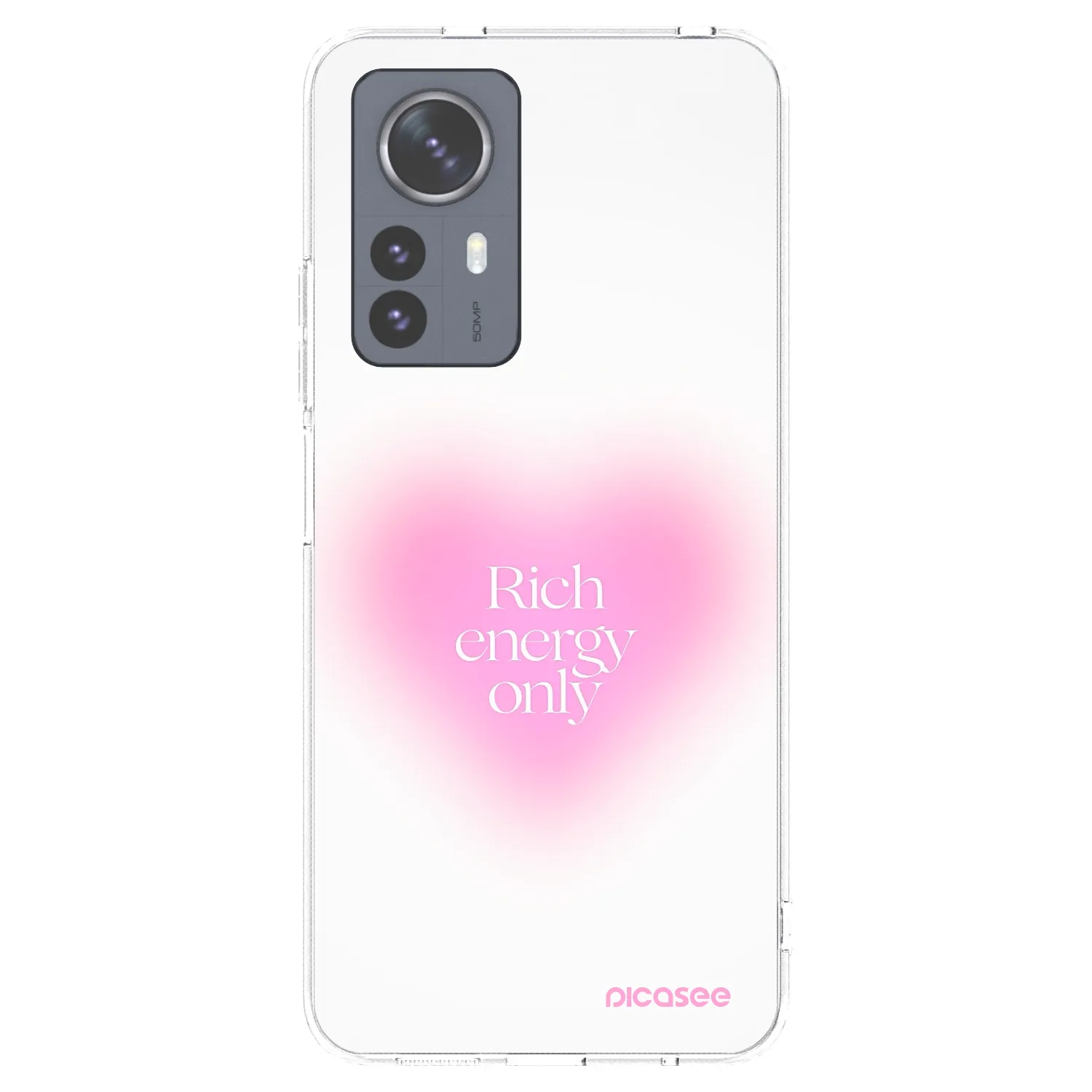 Picasee Xiaomi 12 Pro Hülle - Transparentes Silikon - Rich Energy
