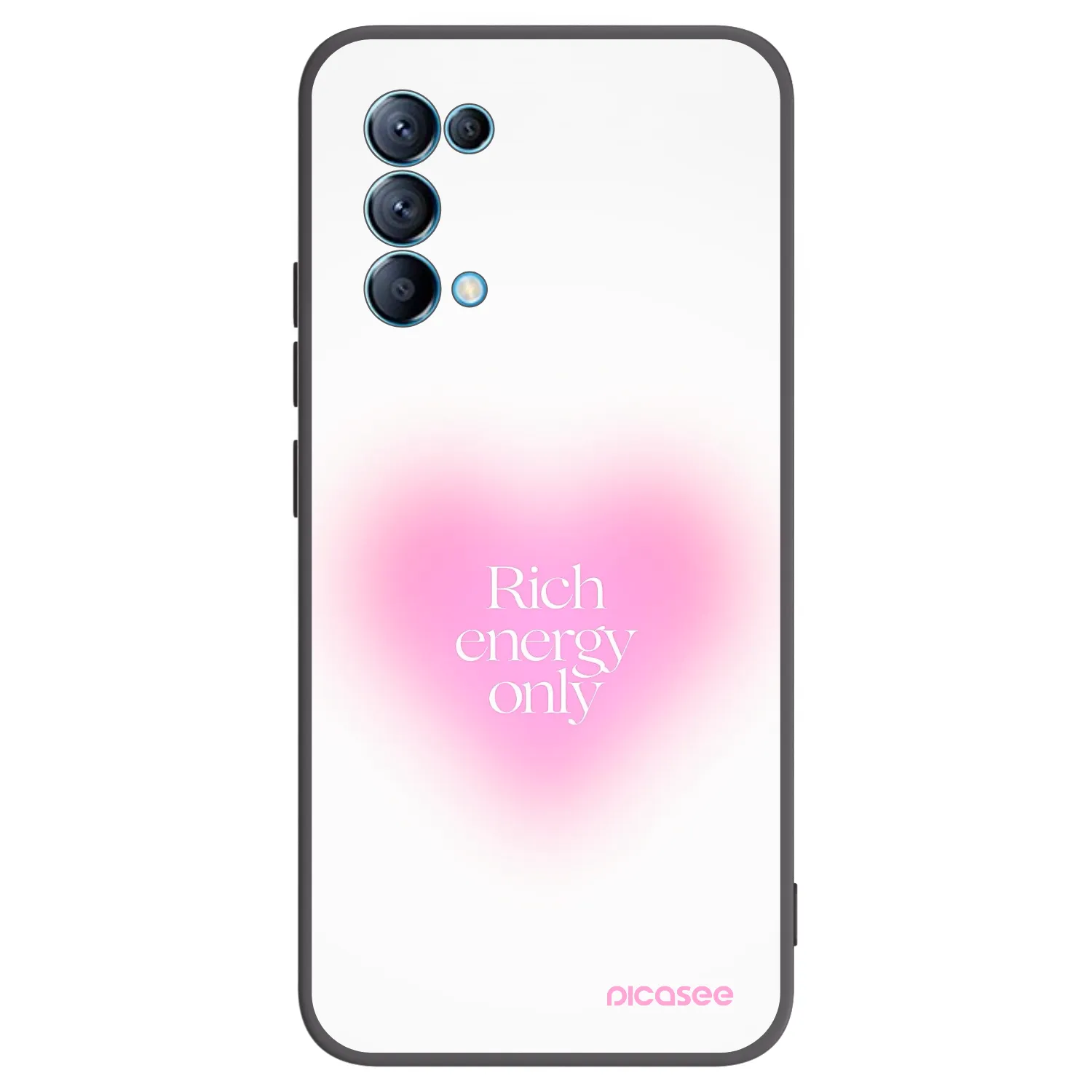 Picasee OPPO Reno 5 5G Hülle - Schwarzes Silikon - Rich Energy