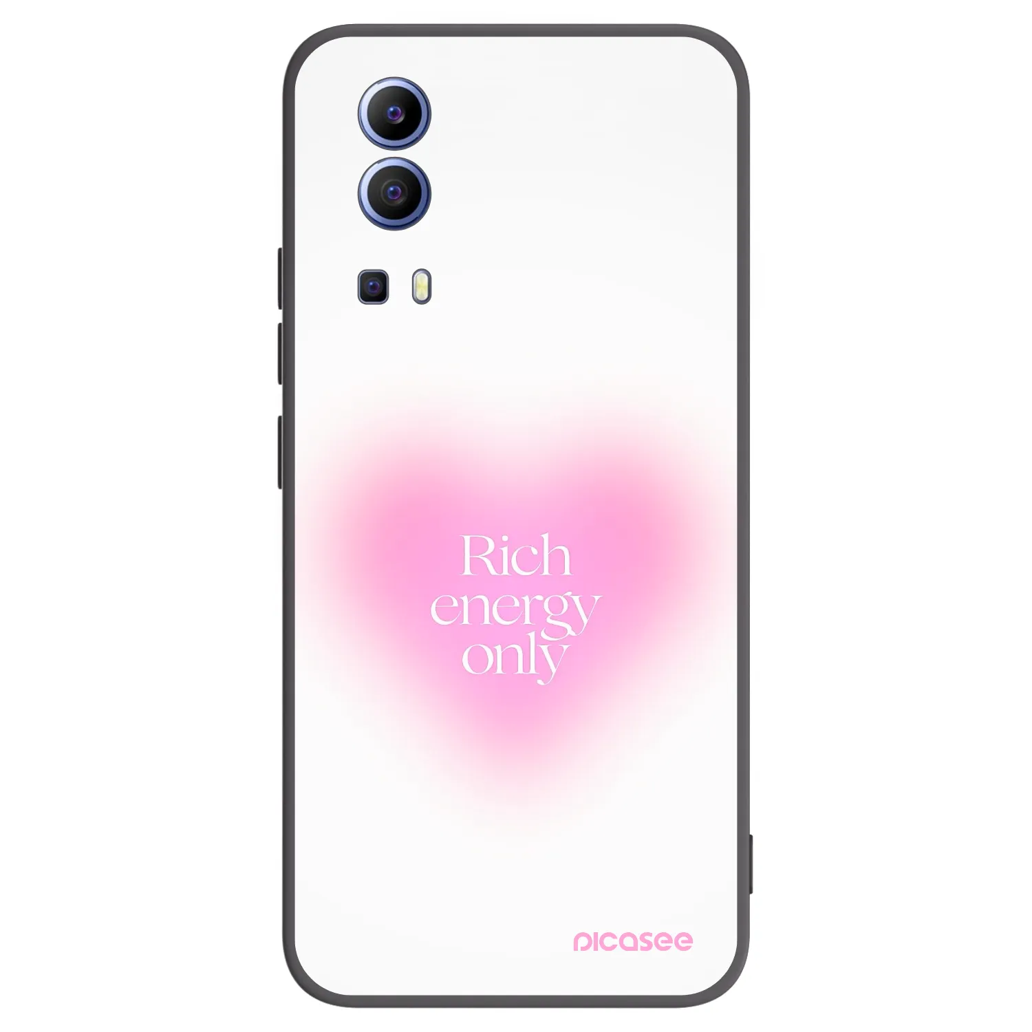 Picasee Vivo Y52 5G Hülle - Schwarzes Silikon - Rich Energy