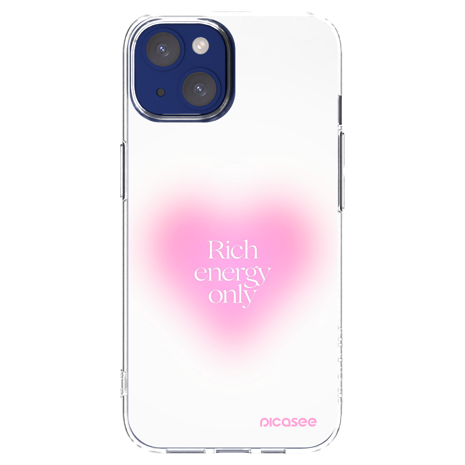 Picasee Apple iPhone 14 Hülle - Transparentes Silikon - Rich Energy