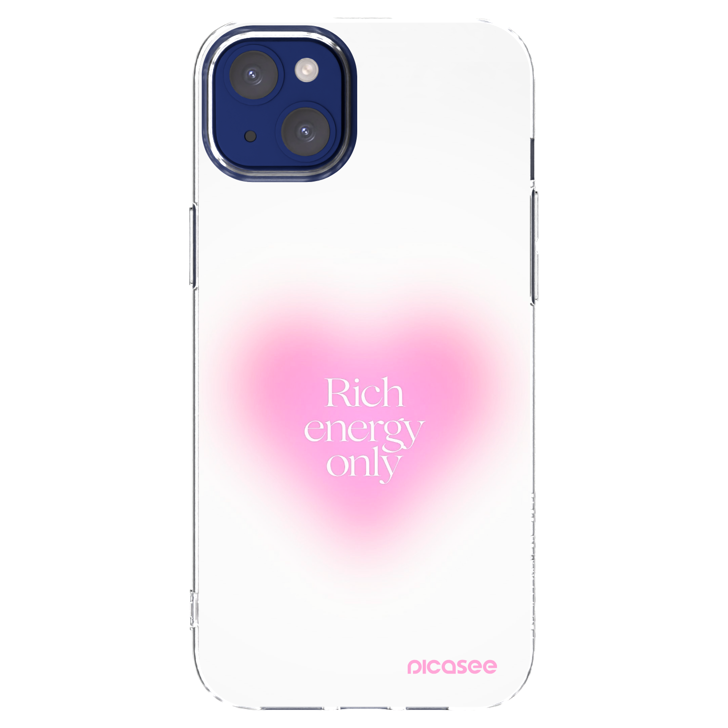 Picasee Apple iPhone 14 Plus Hülle - Transparentes Silikon - Rich Energy