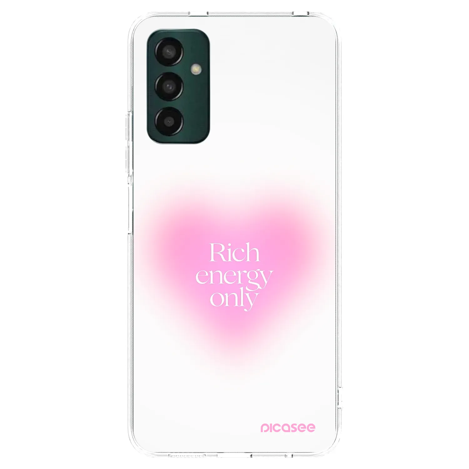 Picasee Samsung Galaxy M13 M135F Hülle - Transparentes Silikon - Rich Energy