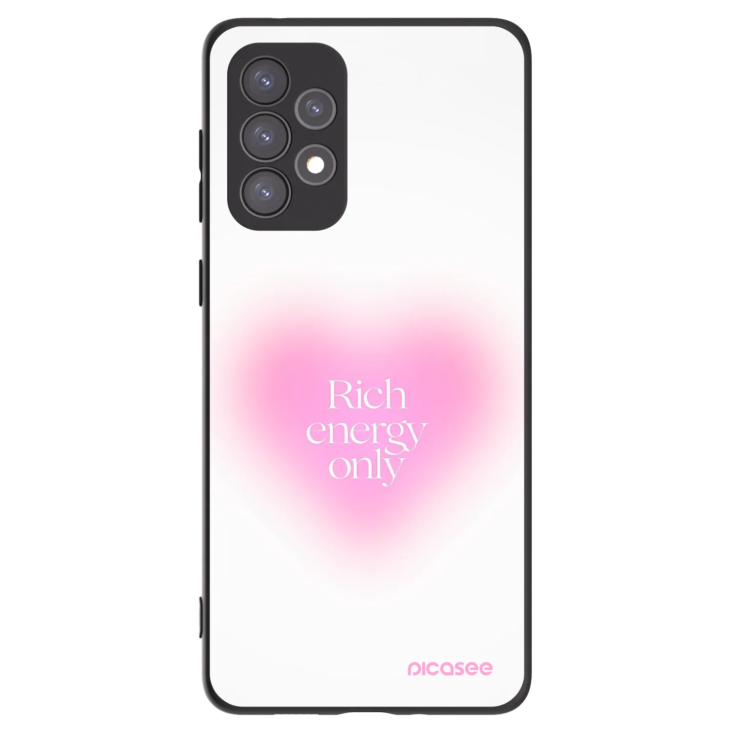 Picasee Samsung Galaxy A73 5G Hülle - Schwarzes Silikon - Rich Energy