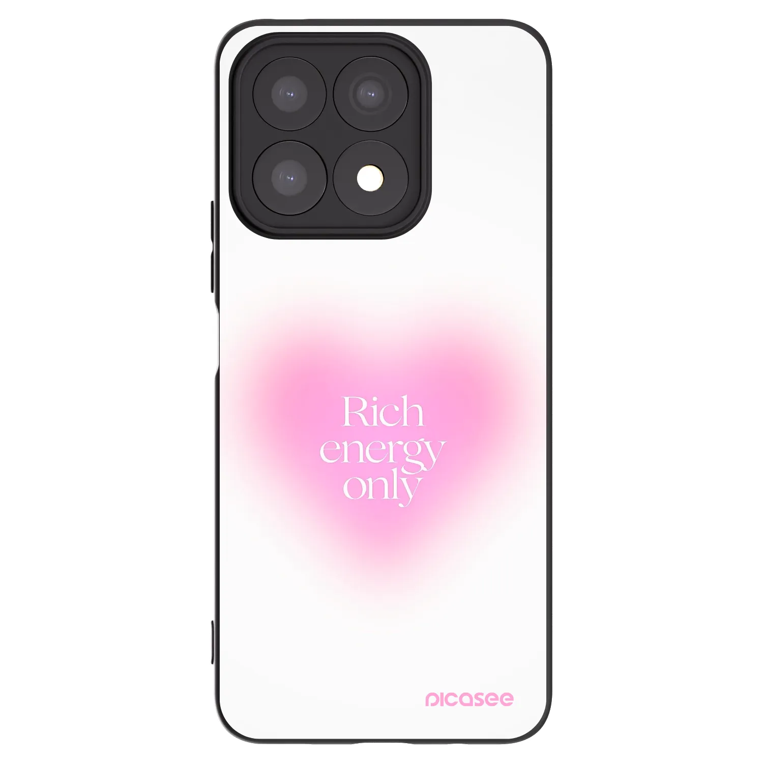 Picasee Honor X8a Hülle - Schwarzes Silikon - Rich Energy