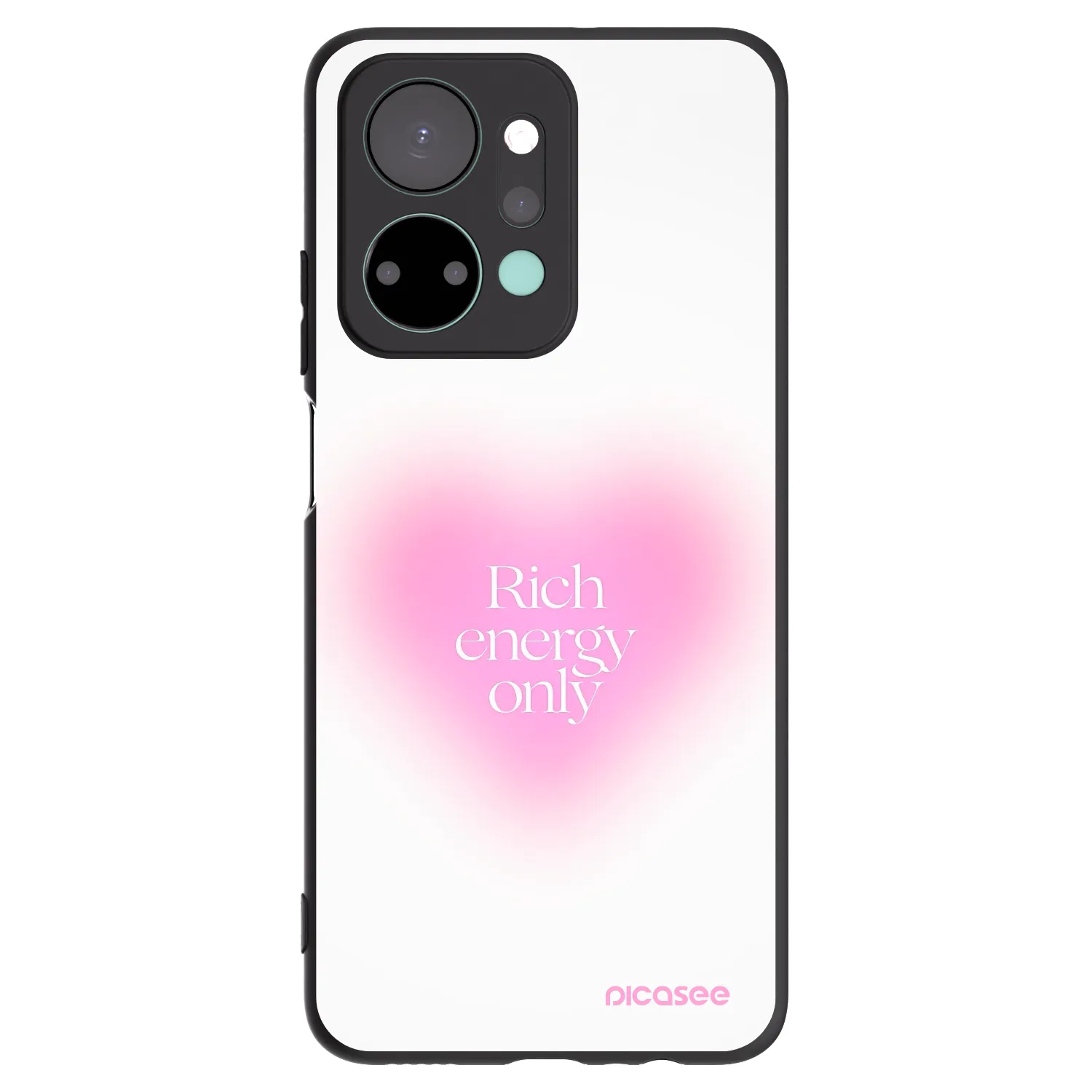 Picasee Honor X7a Hülle - Schwarzes Silikon - Rich Energy