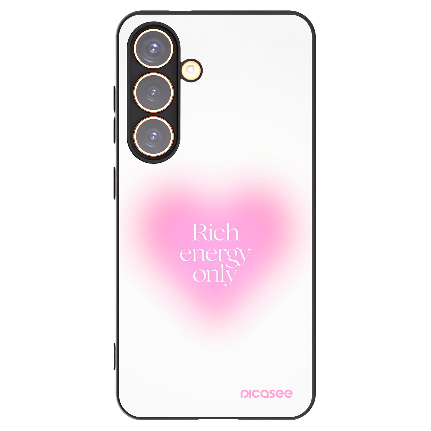 Picasee Samsung Galaxy S24 S921B 5G Hülle - Schwarzes Silikon - Rich Energy