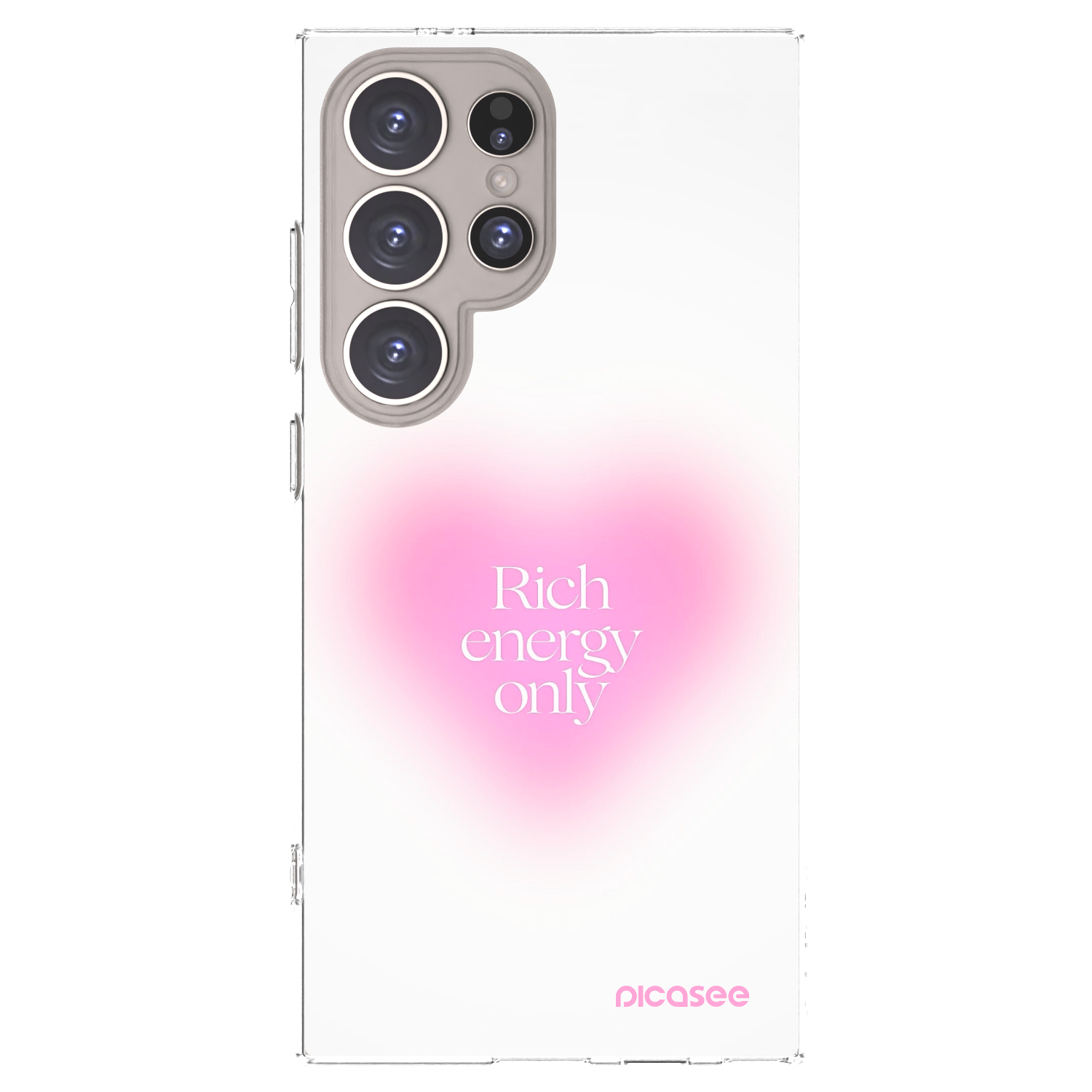 Picasee Samsung Galaxy S24 Ultra S928B 5G Hülle - Transparentes Silikon - Rich Energy