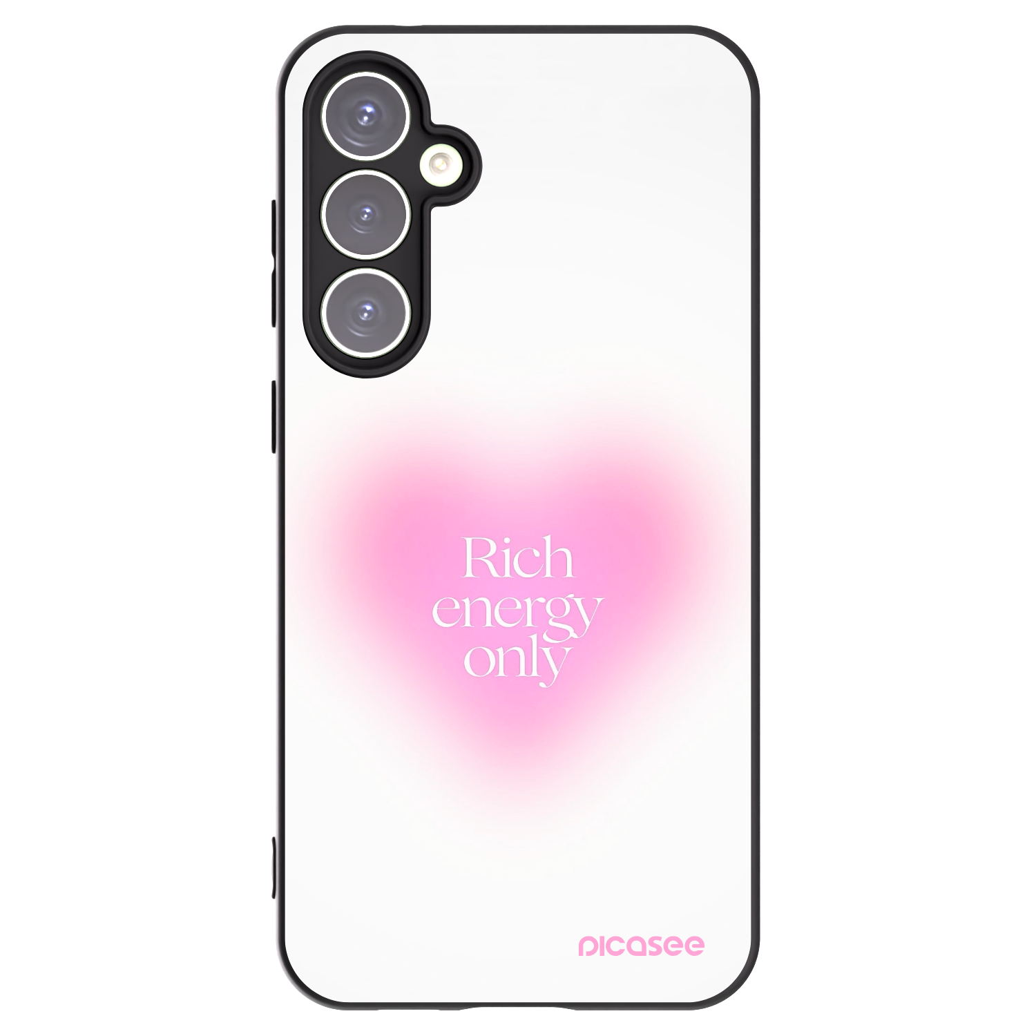Picasee Samsung Galaxy S23 FE S711B Hülle - Schwarzes Silikon - Rich Energy