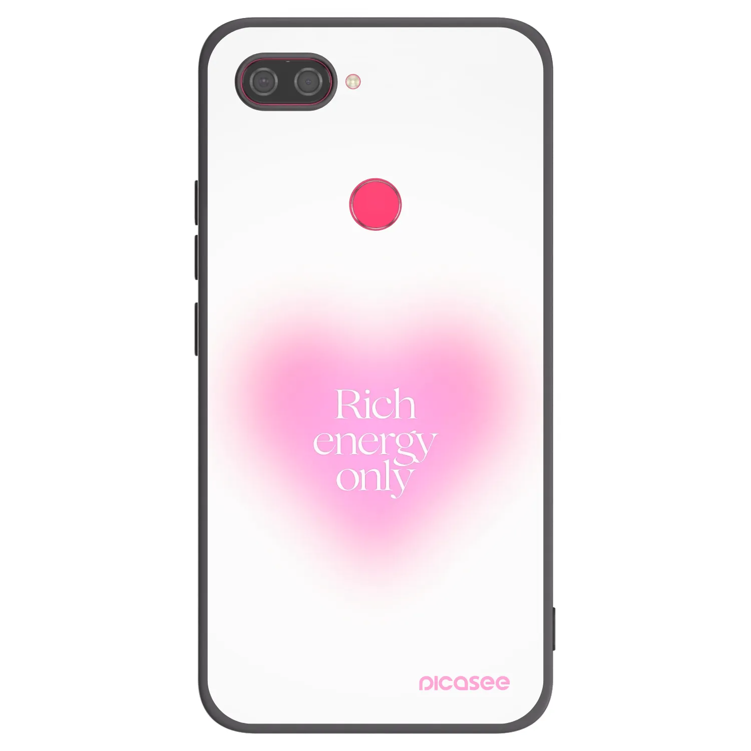 Picasee Xiaomi Mi 8 Lite Hülle - Schwarzes Silikon - Rich Energy