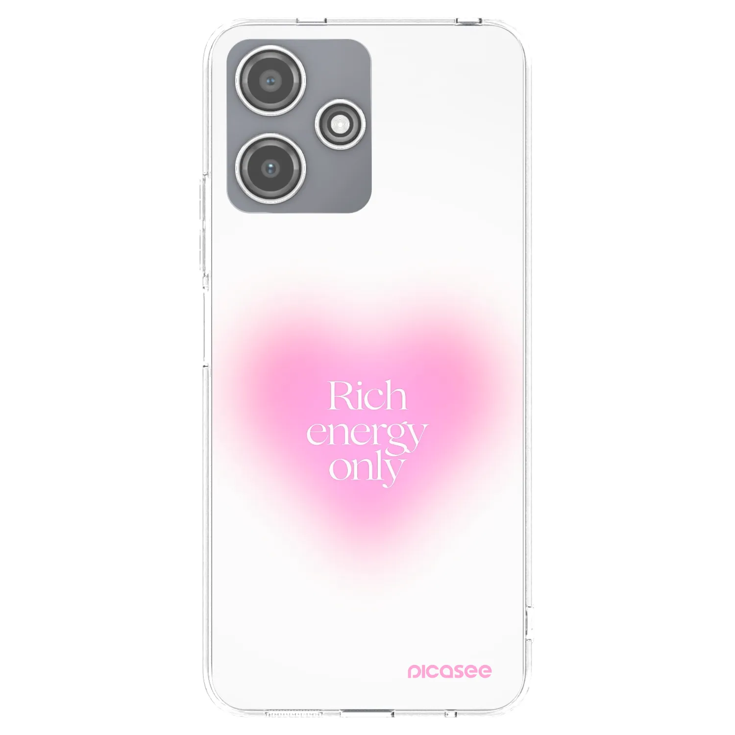 Picasee Xiaomi Redmi 12 5G Hülle - Transparentes Silikon - Rich Energy
