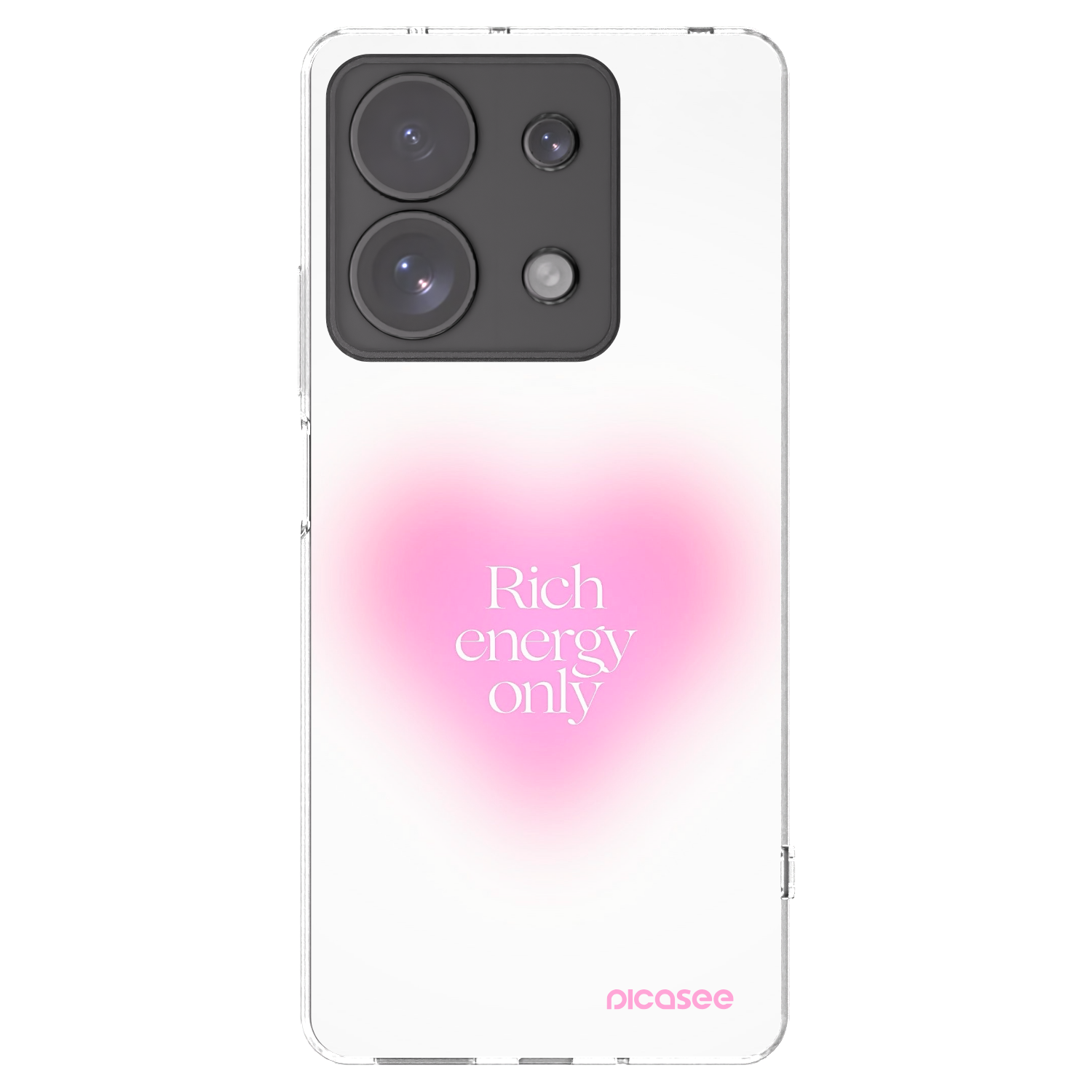 Picasee Xiaomi Redmi Note 13 Pro 4G Hülle - Transparentes Silikon - Rich Energy