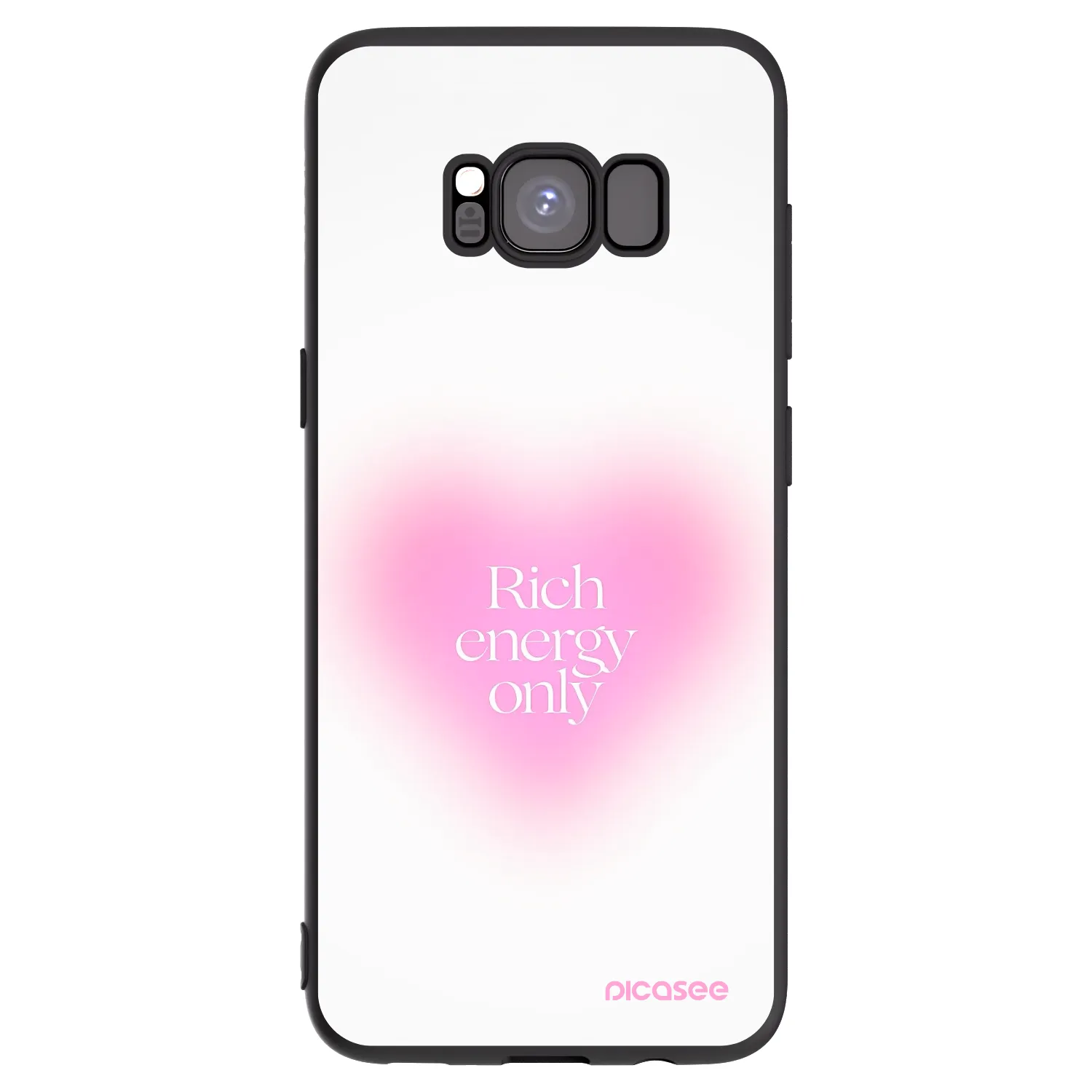 Picasee Samsung Galaxy S8 G950F Hülle - Schwarzes Silikon - Rich Energy