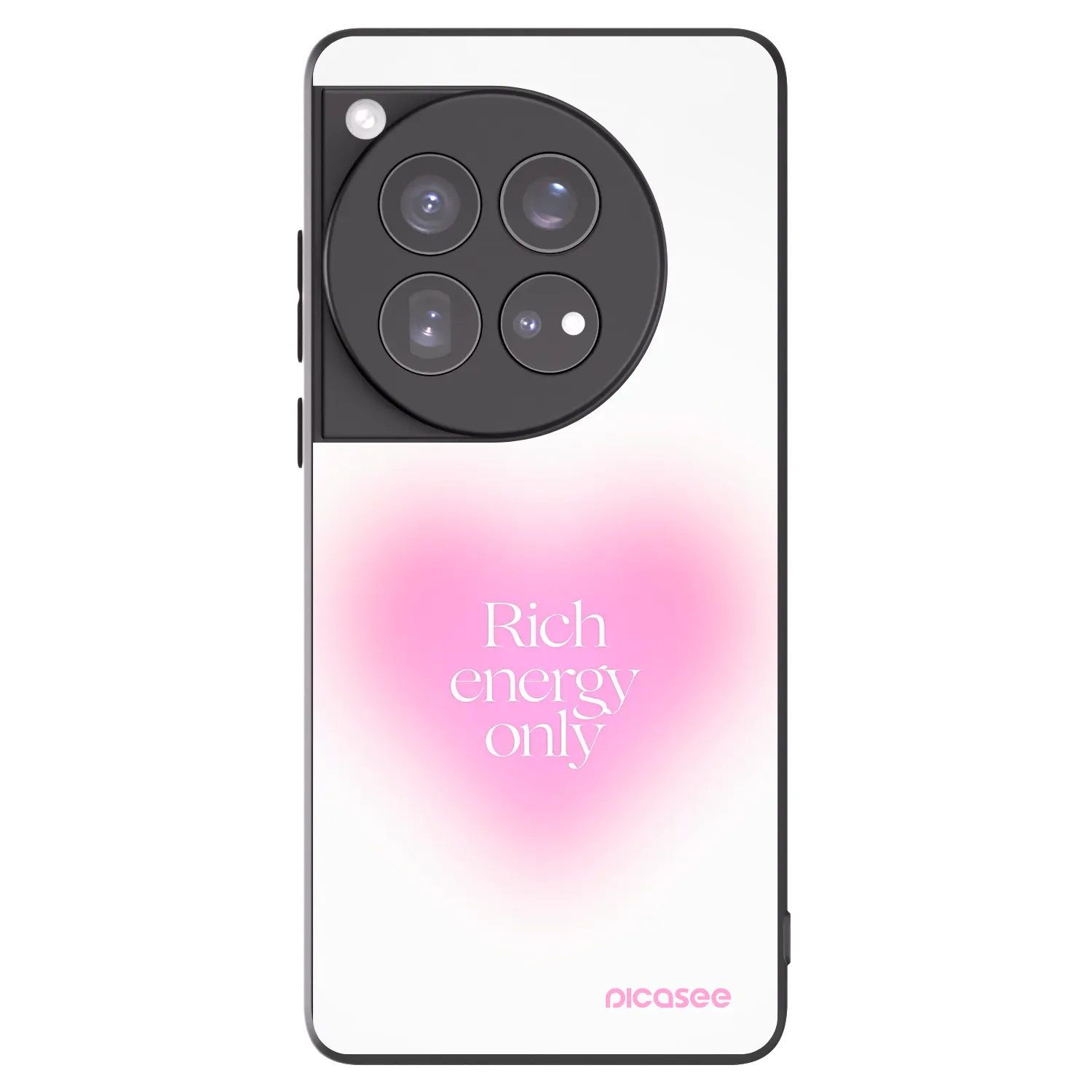 Picasee OnePlus 12 5G Hülle - Schwarzes Silikon - Rich Energy