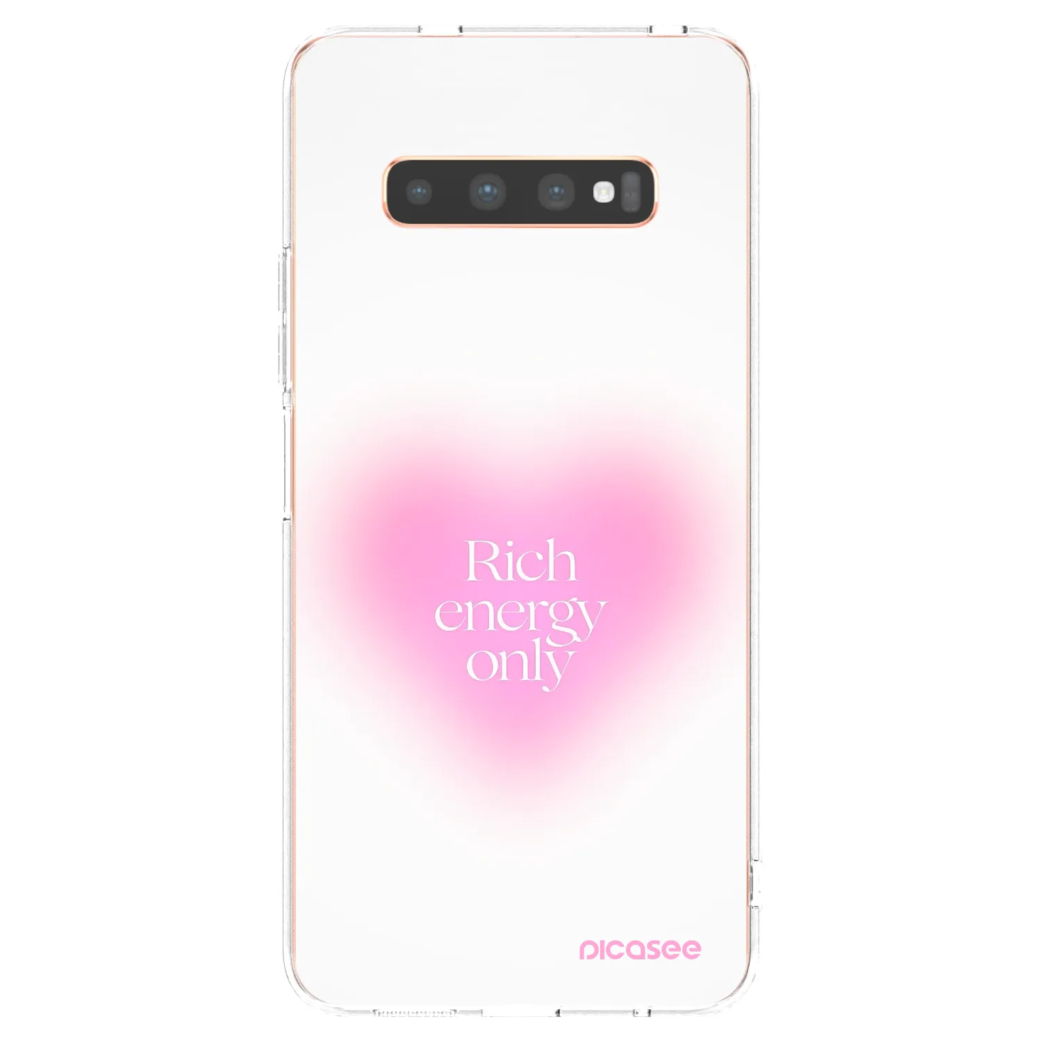 Picasee Samsung Galaxy S10 Plus G975 Hülle - Transparentes Silikon - Rich Energy