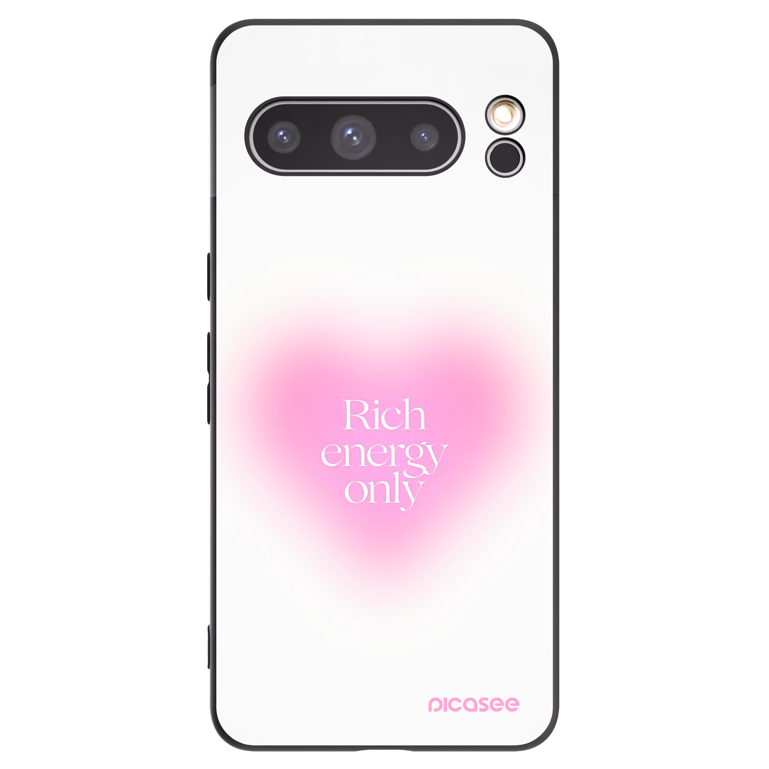 Picasee Google Pixel 8 Pro Hülle - Schwarzes Silikon - Rich Energy