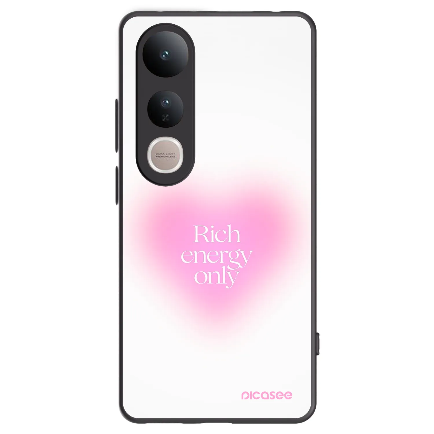 Picasee Vivo V50 Lite 5G Hülle - Schwarzes Silikon - Rich Energy