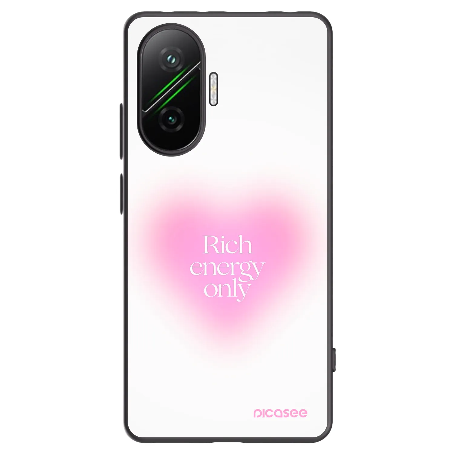 Picasee Xiaomi Poco F7 Pro 5G Hülle - Schwarzes Silikon - Rich Energy
