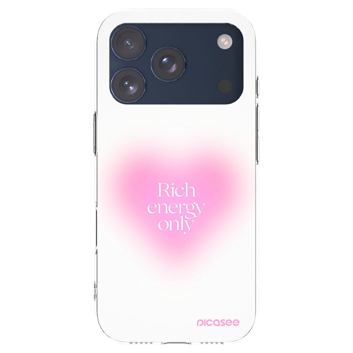 Picasee Apple iPhone 17 Pro Hülle - Transparentes Silikon - Rich Energy