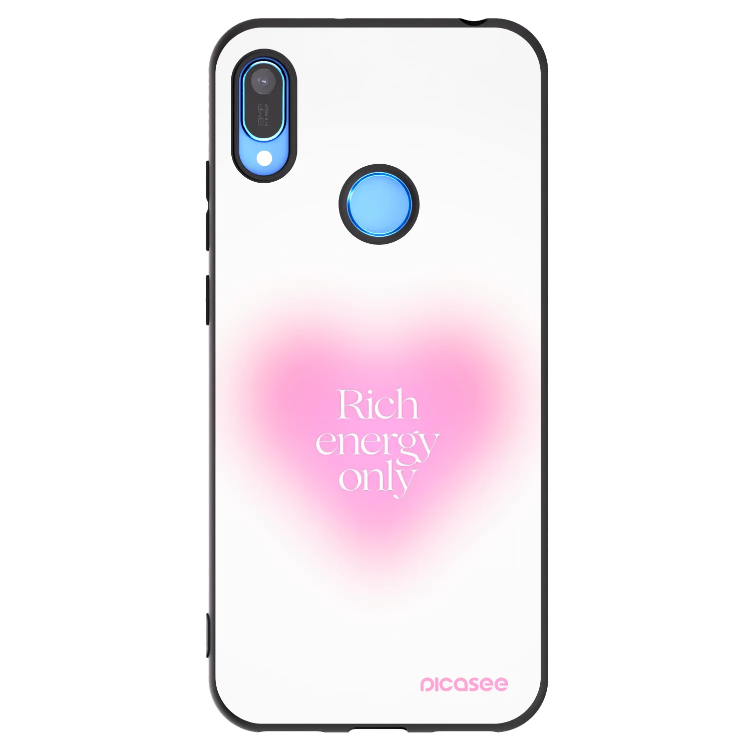 Picasee Huawei Y6 2019 Hülle - Schwarzes Silikon - Rich Energy