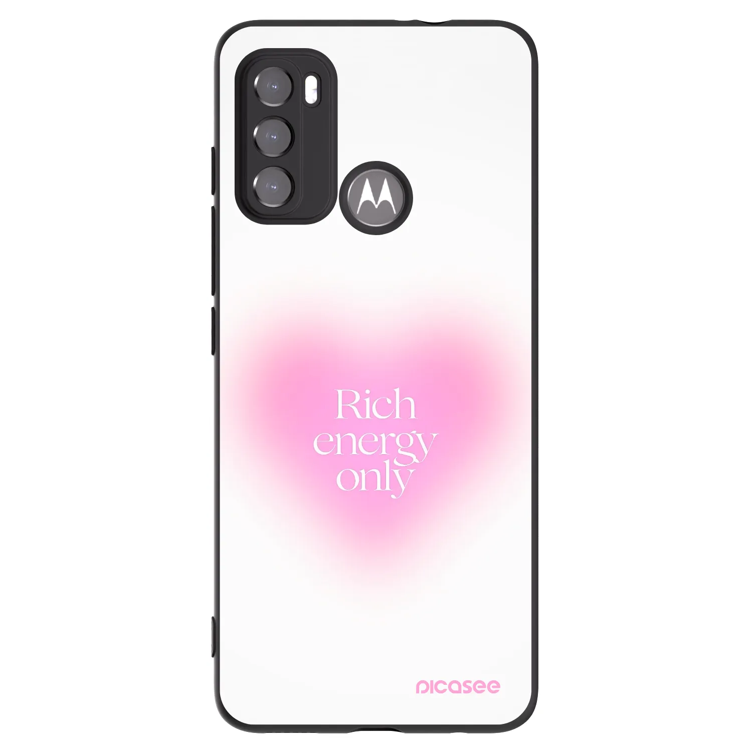 Picasee Motorola Edge 60 5G Hülle - Schwarzes Silikon - Rich Energy
