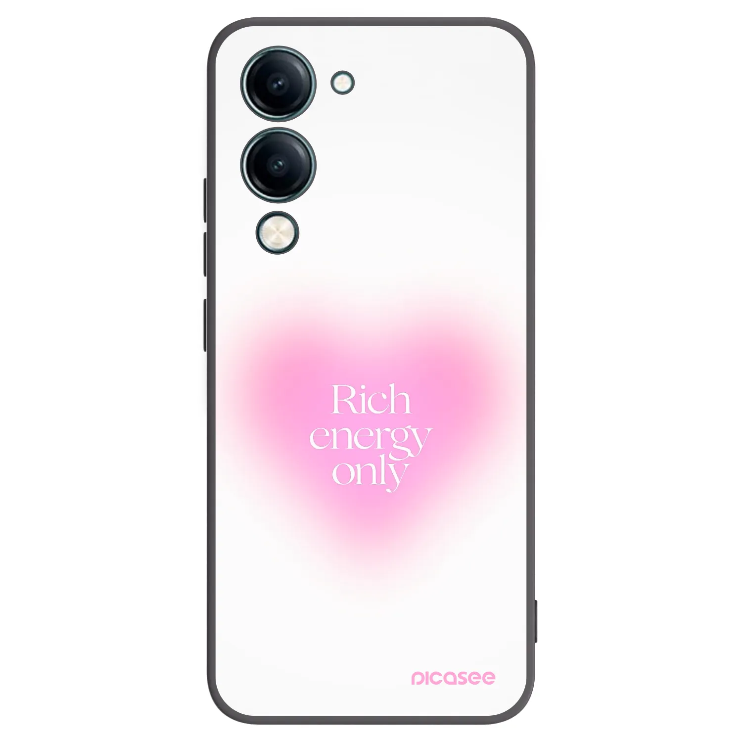 Picasee Vivo Y29s 5G Hülle - Schwarzes Silikon - Rich Energy