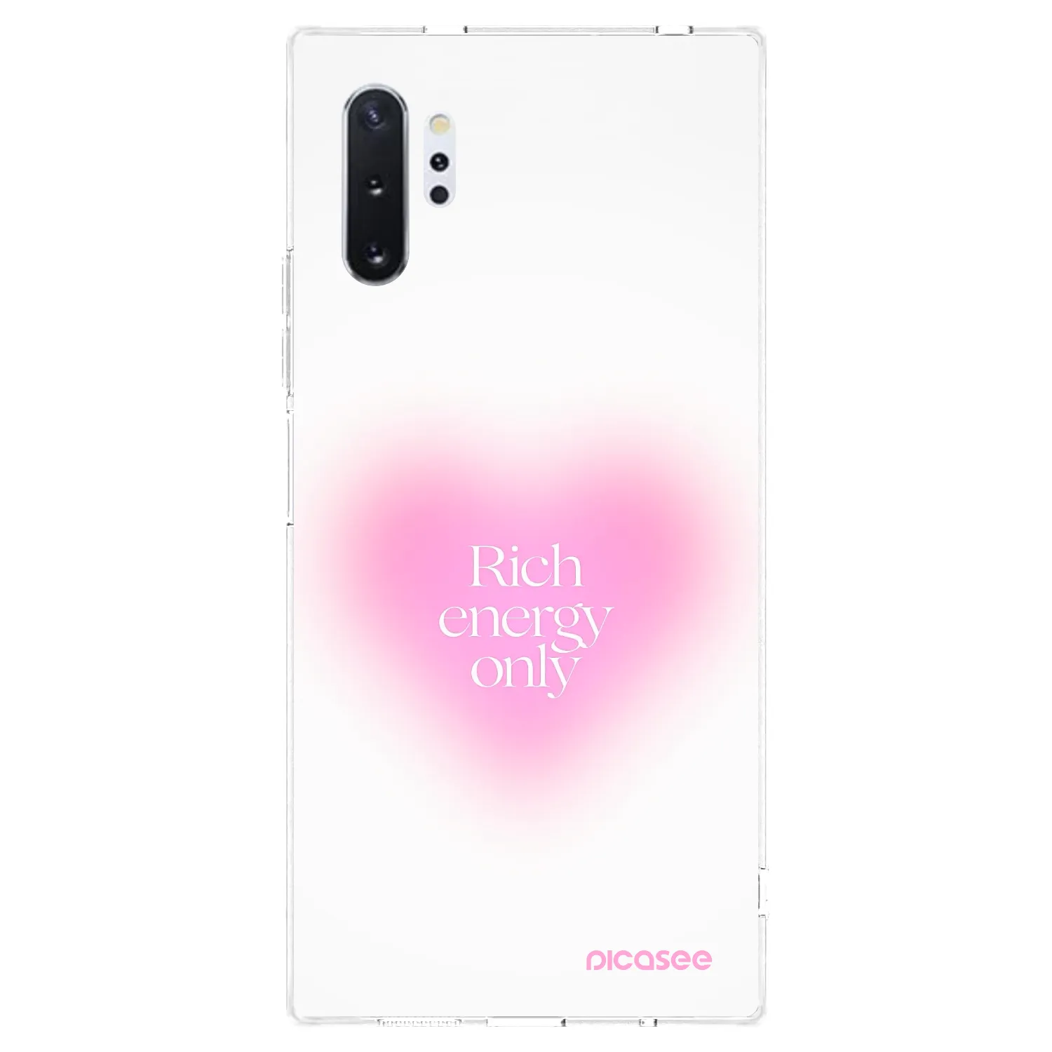 Picasee Samsung Galaxy Note 10+ N975F Hülle - Transparentes Silikon - Rich Energy