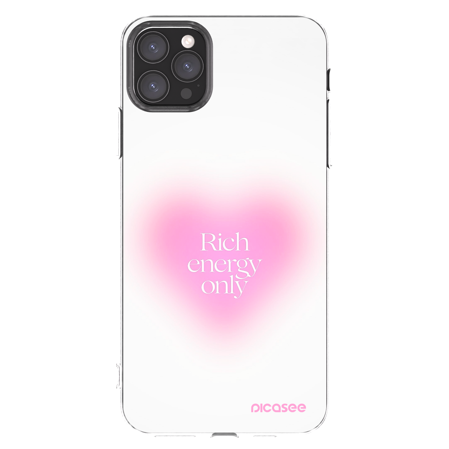 Picasee Apple iPhone 11 Pro Max Hülle - Transparentes Silikon - Rich Energy