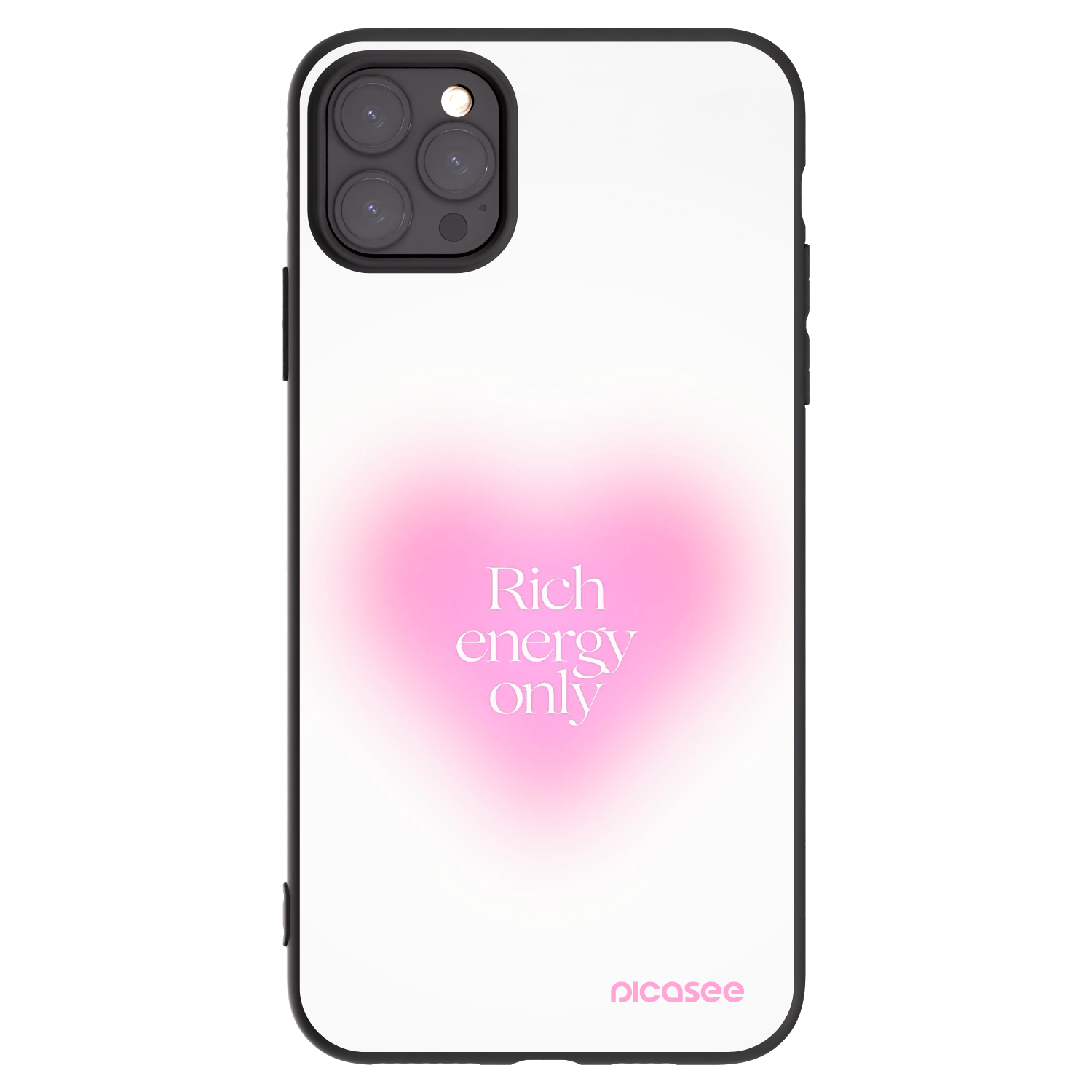 Picasee Apple iPhone 11 Pro Max Hülle - Schwarzes Silikon - Rich Energy